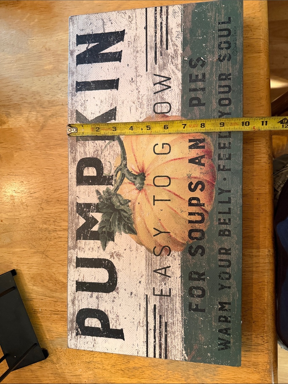 Pumpkin Farm Rustic Wood Wall Sign - Autumn Decor - Picture 3 of 3